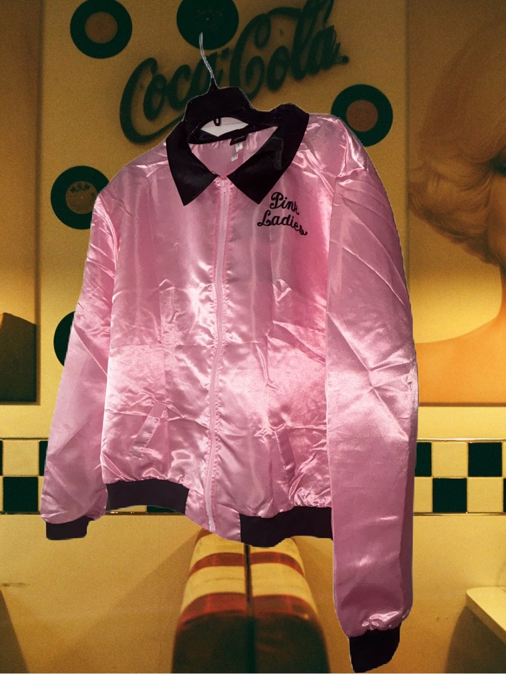 Grease Pink Ladies Women's Halloween Costume Jacket Adult Plus Size XXL